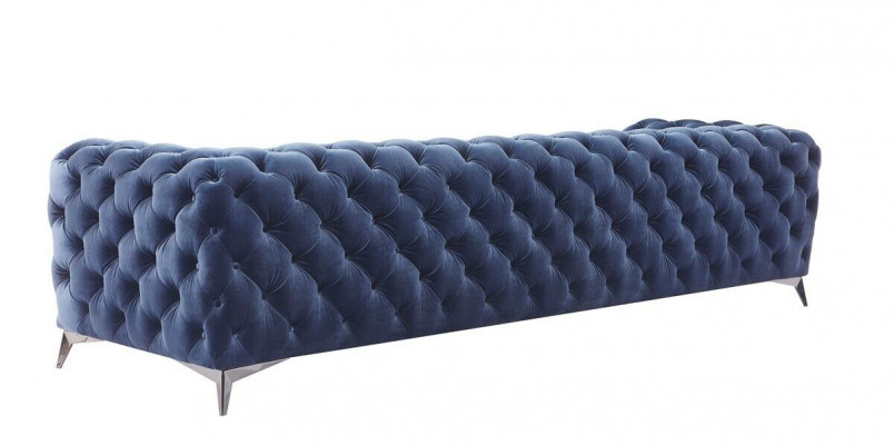 Sofa Chesterfield Bank Bekleding XXL Grote Set Stof 4+1+1 ontwerper