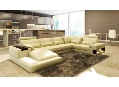 Moderne Designer hoekbank U-vorm woonlandschap bank banken bekleding.