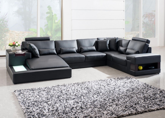 Moderne Designer hoekbank U-vorm woonlandschap bank banken bekleding.