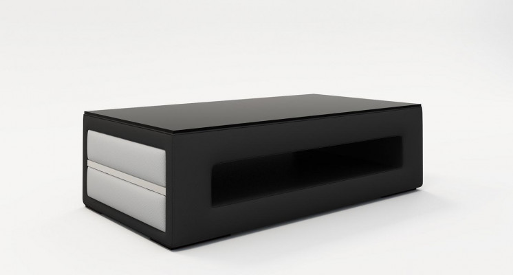 Ontwerp glazen salontafel bijzettafel bank bank banktafels lederen gestoffeerde tafel