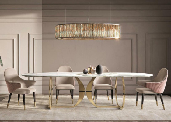 Roestvrijstalen eettafel Eetkamer Woonkamer Moderne keuken Tafels Ontwerp metaal