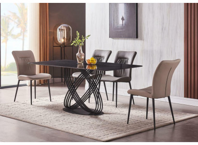 Luxe Tafel Roestvrij Staal Eettafel Eetkamer Eettafels Keuken Tafels Ontwerp Metaal