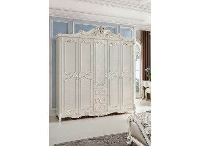 Klassieke barok antieke stijl garderobe kledingkast massief houten kasten nieuw