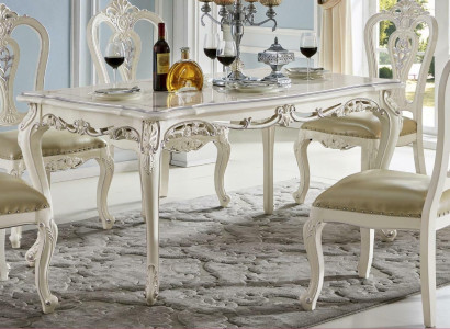 Barok Klassiek eetkamer set stoelen Eetkamergroep 6x armstoel Massief hout