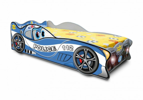 Racetrack auto bed slaapkamer kinderbedden kindermeubels hout + matras