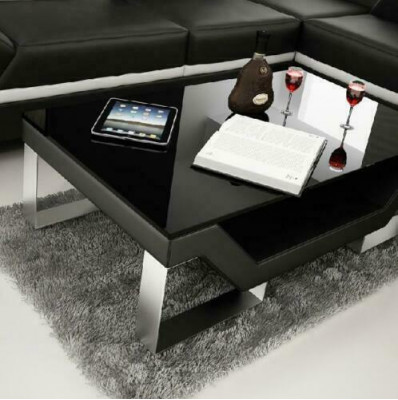 Sofatafel Glas Ontwerp Tafel Woonkamer Leren Bank Bijzettafel Bank Koffie