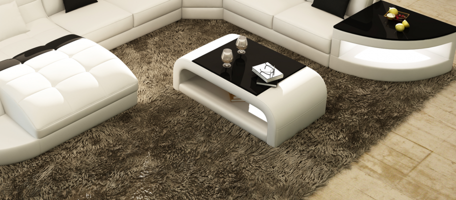 Ontwerp salontafel glazen tafels gestoffeerde tafel woonkamer meubels bijzettafel