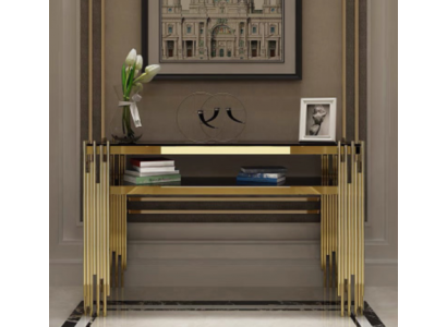 Console tafel marmer woonkamer slaapkamer kaptafel roestvrij staal