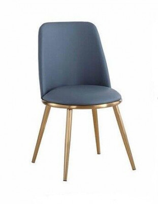 Eettafel Stoelen Luxe Stof Roestvrij Staal Ontwerp Stoel Fauteuil Bekleding Nieuw