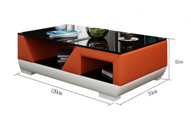 Klassieke luxe design salontafel bank woonkamer decoratie tafel leer