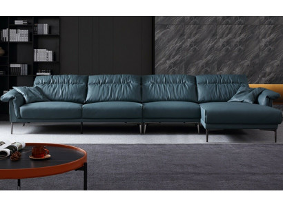 Woonkamer L-vorm Modern Elegant Woonlandschap Design Bank Bank Bekleding