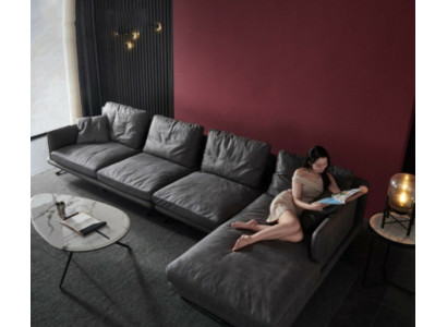 Italiaanse meubels woonkamer soft style banken design hoekbank L-vorm