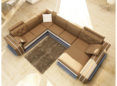 XXL Grote woonkamer bank hoekbank hoekbank bankstel lederen banken  XXL Grote woonkamer bank hoekbank hoekbank bankstel lederen banken