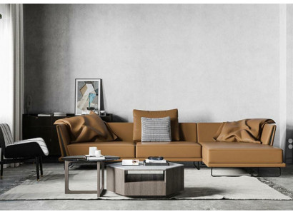 Hoekbank L-vorm Leder Woonlandschap Relax Bank Design Bank Lounge Bankstellen Hoek Nieuw