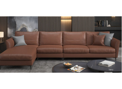 Woonlandschap Ontwerp Moderne Bankstellen Hoekbank L Vorm Leren Bank Sofa