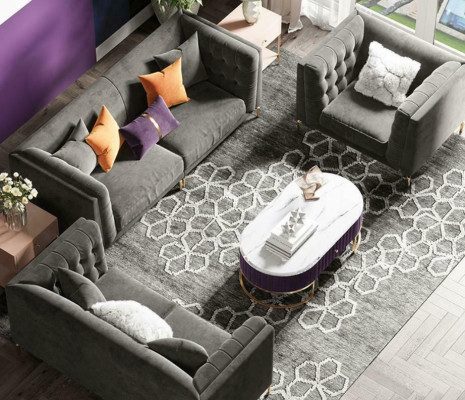 Bankstel 3+2+1 zitsbank Woonlandschap Relax Sitz Design Bankstellen Sofas