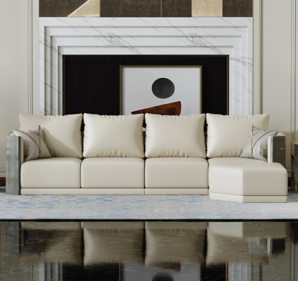 Sofa 4-zits Big xxl Bank Banken Bankstellen Woonkamer Design Big Bankstellen