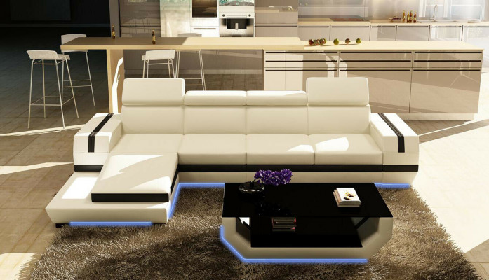 Moderne design hoekbank Big lederen set hoekbank woonkamer zitje