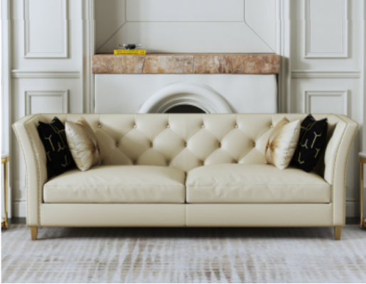 Moderne Chesterfield bankstel 3+2 zits Stijlvolle bankstellen Lederen meubels