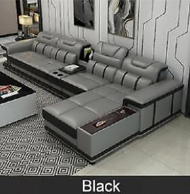 Woonlandschap hoekbank L-vormige hoekbank gestoffeerde bank zitbank ontwerpbank sofa's kunstleer