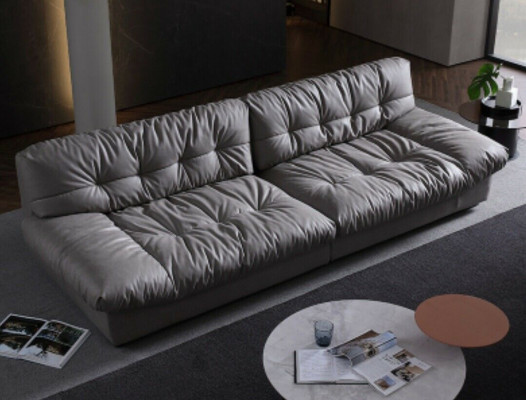 Grote xxl woonkamer leren modern design bankstel 4-zits textiel