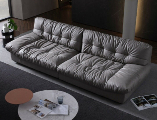 Grote xxl woonkamer leren modern design bankstel 4-zits textiel