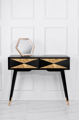 Console tafel Console Dressoir Bijzettafel Hout Modern Luxe Goud Ontwerp