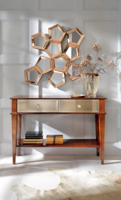 Console tafel slaapkamer console tafel hout luxe klassieke commode bruin nieuw