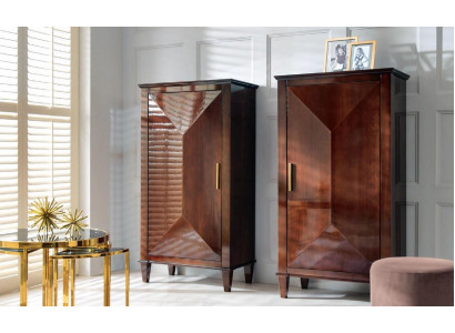 Kast Klassieke meubels Luxe kasten Hout Woonkamer Bruine hoge kast