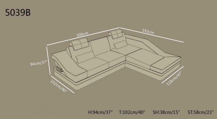 Ontwerp Hoekbank Hoekbank XXL Grote Leren Bankstel