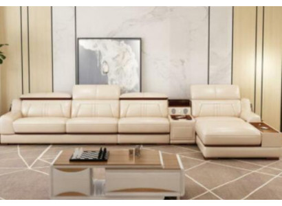 Hoekbank L-vorm gestoffeerde bank Relax zitmeubels Woongebied Luxe hoekbankstel