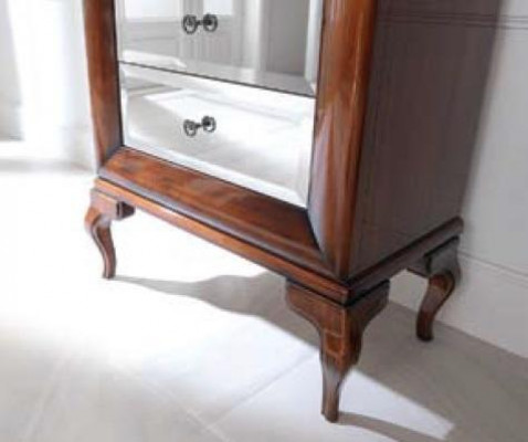 Vitrine kasten Vitrines Hout Luxe Woonkamer Meubels Kast Bruin Barok Nieuw