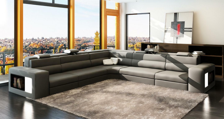 Design XXL Grote Hoekbank met Bekleding Hoekbank Leren Bankstel L-vorm