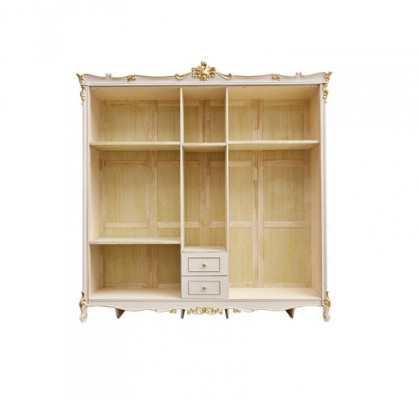 Bed Nachtkastje Kledingkast 4-delige Slaapkamer Set Modern Bedden Massief Hout