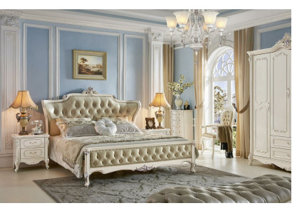 Chesterfield slaapkamersets 6-delig. Koninklijk barokmeubilair bed massief hout