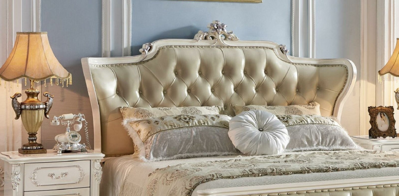 Chesterfield slaapkamersets 6-delig. Koninklijk barokmeubilair bed massief hout