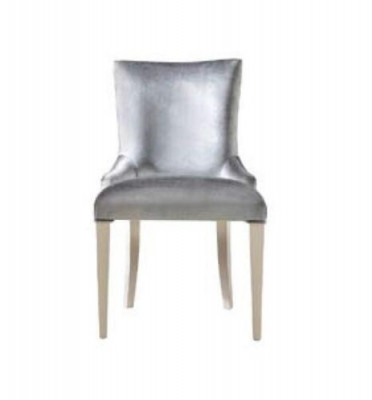 Eetkamerstoel Stoel Fauteuil Zitter Eetkamerstoelen Hout Modern Luxe Zilver