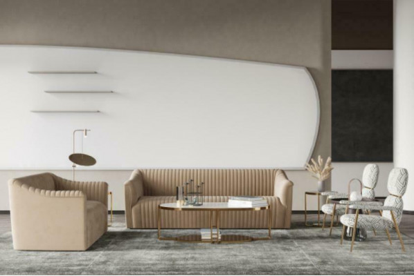 Bankstel 3+1 zits woonlandschap Relax fluwelen zitontwerp bank lounge nieuw