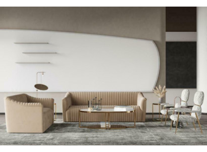 Bankstel 3+1 zits woonlandschap Relax fluwelen zitontwerp bank lounge nieuw