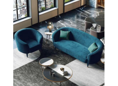 Fluwelen bankstel 3+1-zits woonlandschap zit-ontwerp bank loungebanken meubels