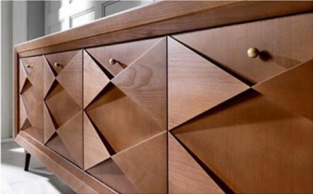 Eetkamerset Luxe eetkamer Eethoek Eettafel Set Stoel Dressoir Hout 6-delig.