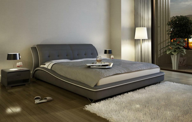 Modern ontwerp bed XXL bedden luxe stijl dubbel hotel leer