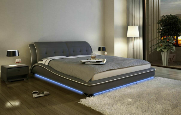 Modern ontwerp bed XXL bedden luxe stijl dubbel hotel leer