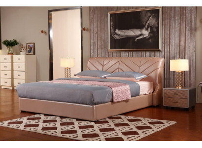 Modern luxe design bed XXL bedden stijl hotel dubbel leder 140 160