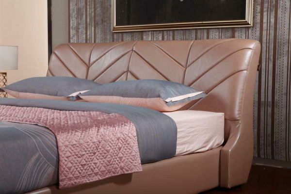 Modern luxe design bed XXL bedden stijl hotel dubbel leder 140 160