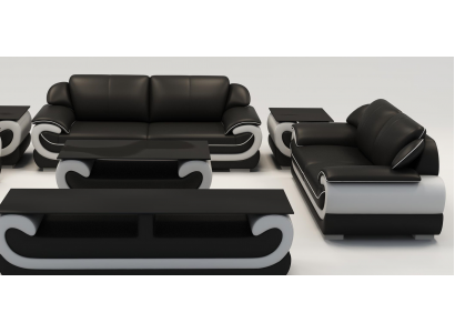 Leren bank bankstel woonlandschap 3+2 zits modern design bankstel 0615