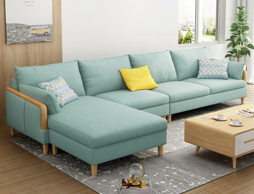 Eck Relax Zit Luxe Meubels Woonlandschap Hoekbank L-vorm Bekleding Textiel Modern