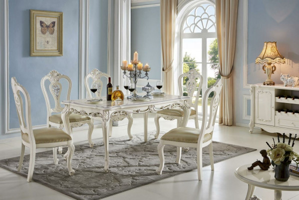 Koninklijke eettafel houten tafel barok rococo tafel klassieke eetkamer