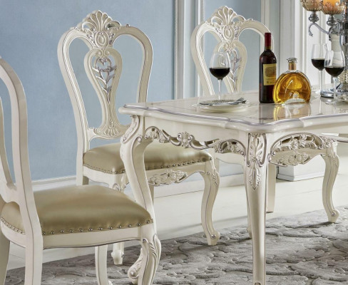 Koninklijke eettafel houten tafel barok rococo tafel klassieke eetkamer
