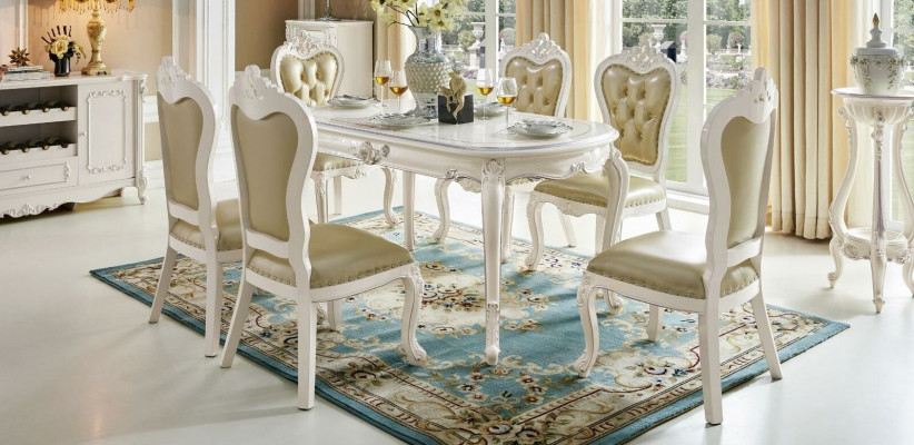 Barok Antiek Stijl Tafel Echt Hout Tafels Klassieke Eettafel Designer Rococo
